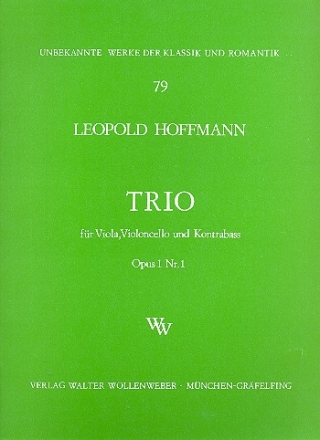 Trio op.1,1 fr Viola, Violoncello und Kontrabass Stimmen