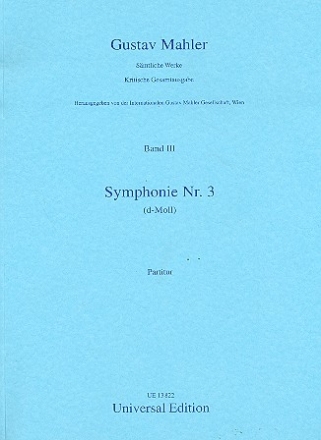 Sinfonie d-Moll Nr.3 fr Orchester Partitur