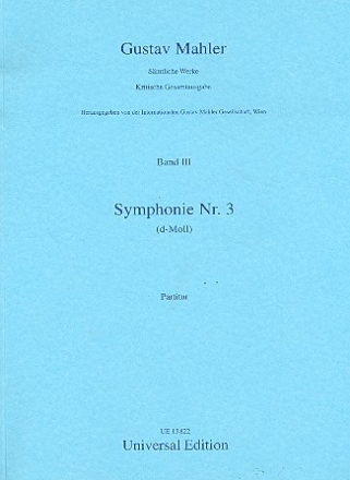 Sinfonie d-Moll Nr.3 fr Orchester Partitur