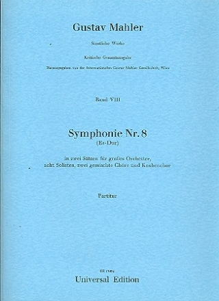 Sinfonie Nr.8 fr Orchester Partitur