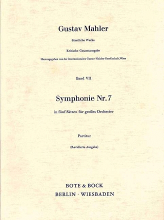 Sinfonie G-Dur Nr.7 fr groes Orchester Partitur