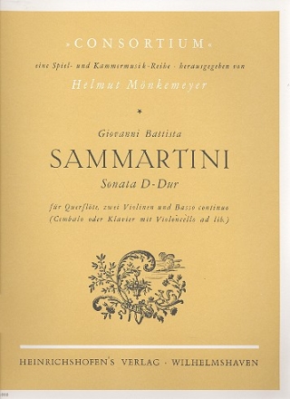 Sonate D-Dur  fr Flte, 2 Violinen und Bc