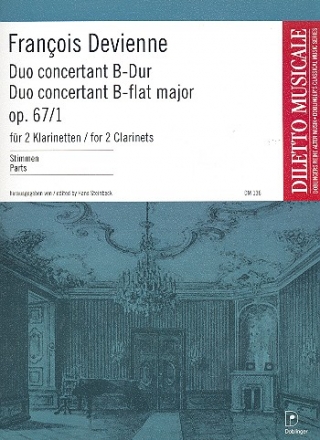 Duo concertant Nr.1 für 2 Klarinetten Stimmen