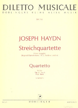 Streichquartett Es-Dur op.64,6 Hob,III:64, Stimmen