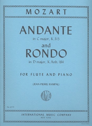 Andante C major KV315 / Rondo D major KV.Anh.184 for flute and piano