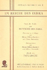 Im Reiche des Indra  Libretto (dt)