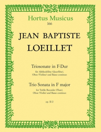 Triosonate F-Dur op.2,2 fr Altblockflte, Oboe und Bc Stimmen