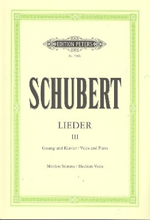 Lieder Band 3 fr Gesang (mittel) und Klavier