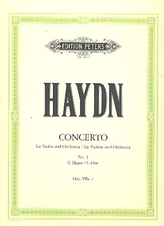 Konzert C-Dur Nr.1 Hob.VIIa:1 fr Violine und Orchester fr Violine und Klavier Klavierauszug