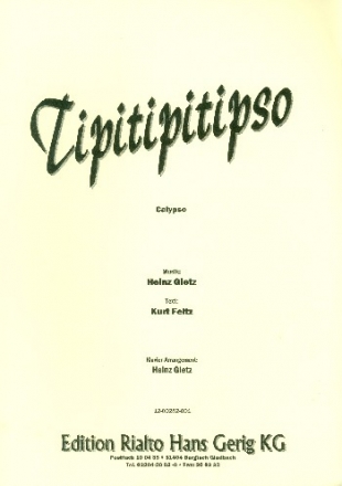 Tipitipitipso: Einzelausgabe