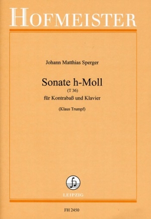 Sonate h-Moll (T 36) für Kontrabass und Klavier