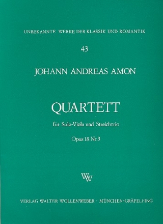Quartett op.18,3 fr Viola und Streichtrio,  Stimmen