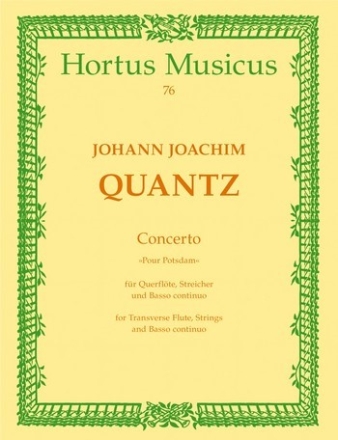 Concerto pour Potsdam fr Flte, Streicher und Bc Partitur