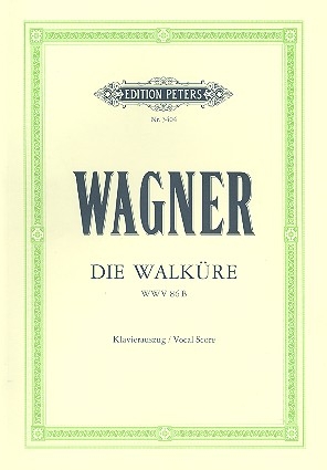 Die Walkre  Klavierauszug