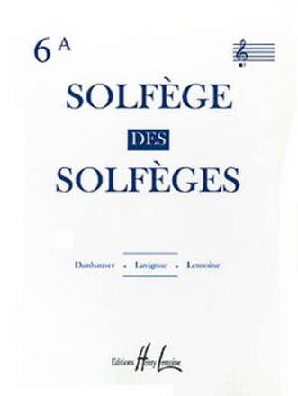 SOLFEGE DES SOLFEGES VOL.6B POUR 2 VOIX (S/A) ET PIANO (TREBLE CLEF)