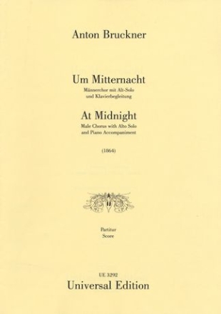 Um Mitternacht (1. Fassung) fr Alt, Mnnerchor und Klavier Partitur (dt/en)