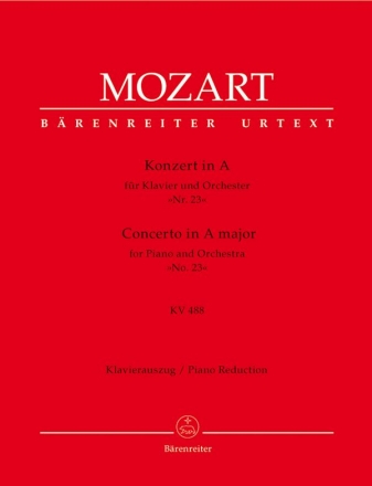 Konzert A-Dur KV488 fr Klavier und Orchester fr 2 Klaviere