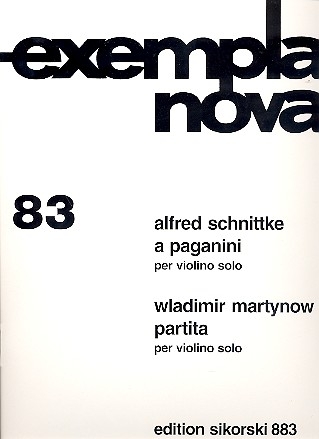 A Paganini (Schnittke) / Partita (Martynov, V.I.) fr Violine solo