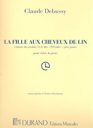 La fille eux cheveux de lin pour violon et piano