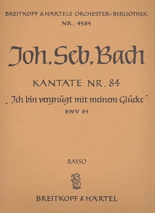 Ich bin vergngt Kantate Nr.84 BWV84 Violoncello / Kontrabass