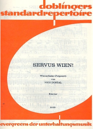 Servus Wien: fr Klavier (mit Text)