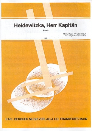 Heidewitzka Herr Kapitn: Einzelausgabe fr Gesang und Klavier