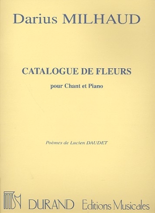 Catalogue de fleurs op.60 pour chant et piano