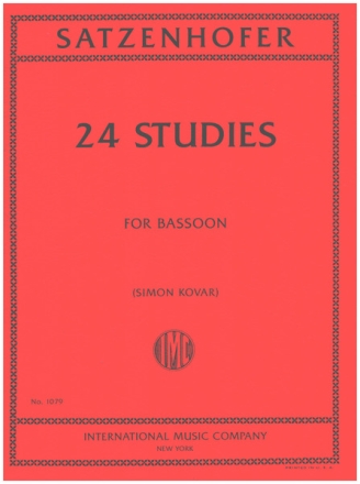 24 Studies for bassoon