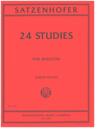 24 Studies for bassoon