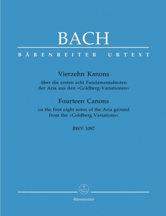 14 Kanons BWV1087 fr 2 Violinen und Cembalo partitur