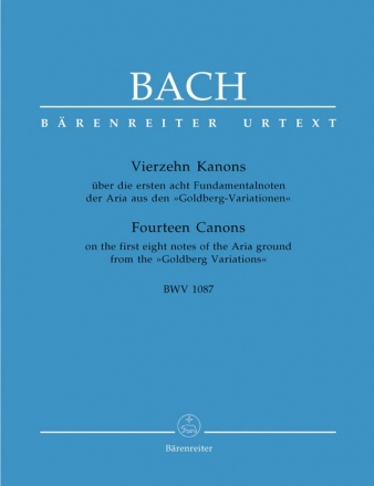 14 Kanons BWV1087 fr 2 Violinen und Cembalo Partitur