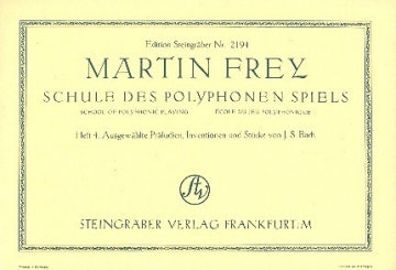 Schule des polyphonen Spiels Band 4 fr Klavier