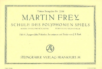 Schule des polyphonen Spiels Band 4 fr Klavier