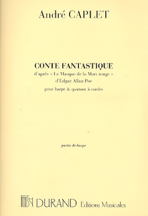 Conte fantastique pour harpe et quatuor  cordes, partie de harpe