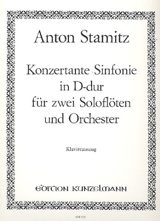 Konzertante Sinfonie D-Dur fr 2 Flten und Orchester fr 2 Flten und Klavier Klavierauszug