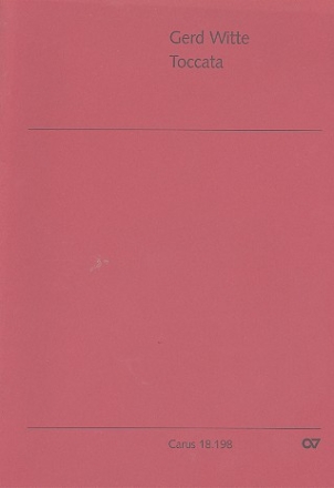 Toccata fr Orgel und Cembalo Spielpartitur