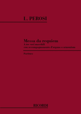 Requiem per TTB coro e organo partitura