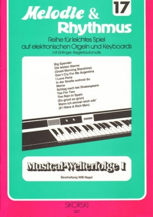 Musical-Welterfolge Band 1: fr E-Orgel / Keyboard