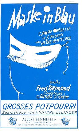 Maske in Blau fr Salonorchester Direktion und Stimmen