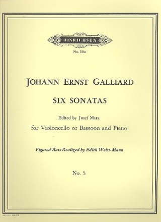 Sonata d minor no.5 for cello (bassoon) and piano