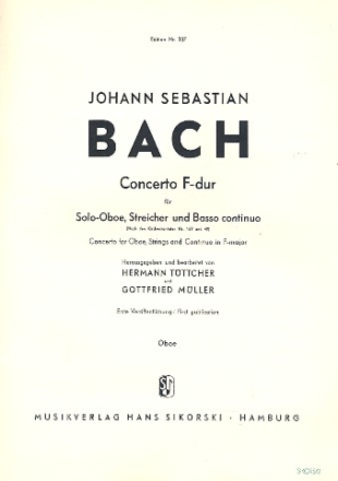 Konzert F-Dur fr Oboe, Streicher und Bc Oboe solo