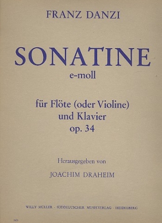 Sonatine e-Moll op.34 fr Flte, (Violine) und Klavier