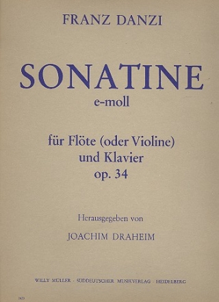 Sonatine e-Moll op.34  fr Flte, (Violine) und Klavier