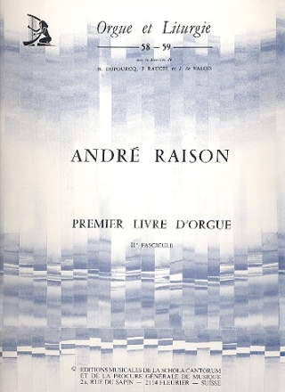 Premier livre d'orgue fascicule 2