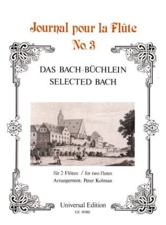 Das Bach-Bchlein 14 ausgewhlte Stcke fr 2 Flten Spielpartitur