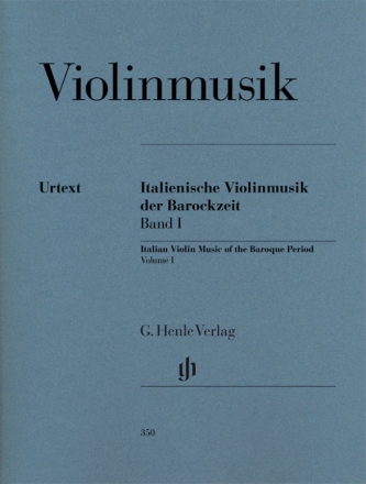 Italienische Violinmusik der Barockzeit Band 1 fr Violine und Bc