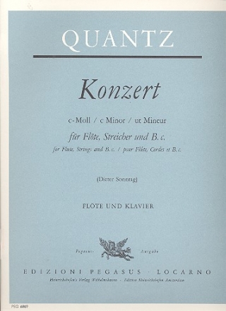 Konzert c-Moll fr Flte, Streicher und Bc fr Flte und Klavier