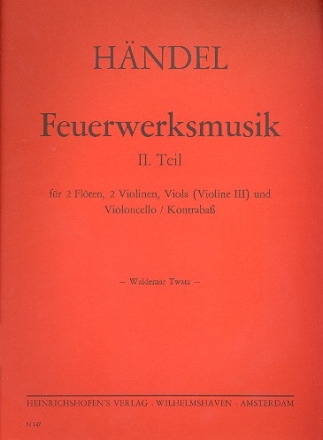 Feuerwerksmusik Teil 2  fr 2 Fl, 2 Vl, Va (Vl 3) und Vc/Kb Partitur und 5 Stimmen