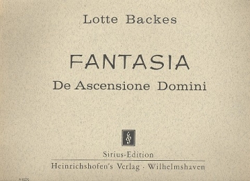 Fantasia De ascensione Domini fr Orgel