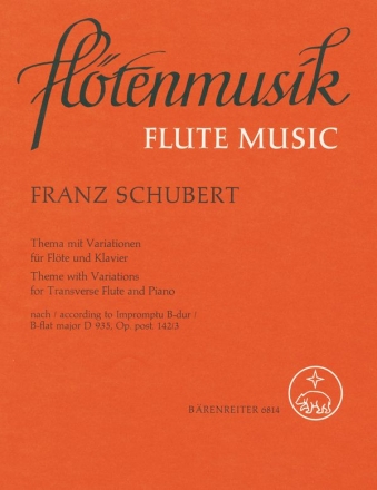 Thema mit Variationen D935  fr Flte und Klavier